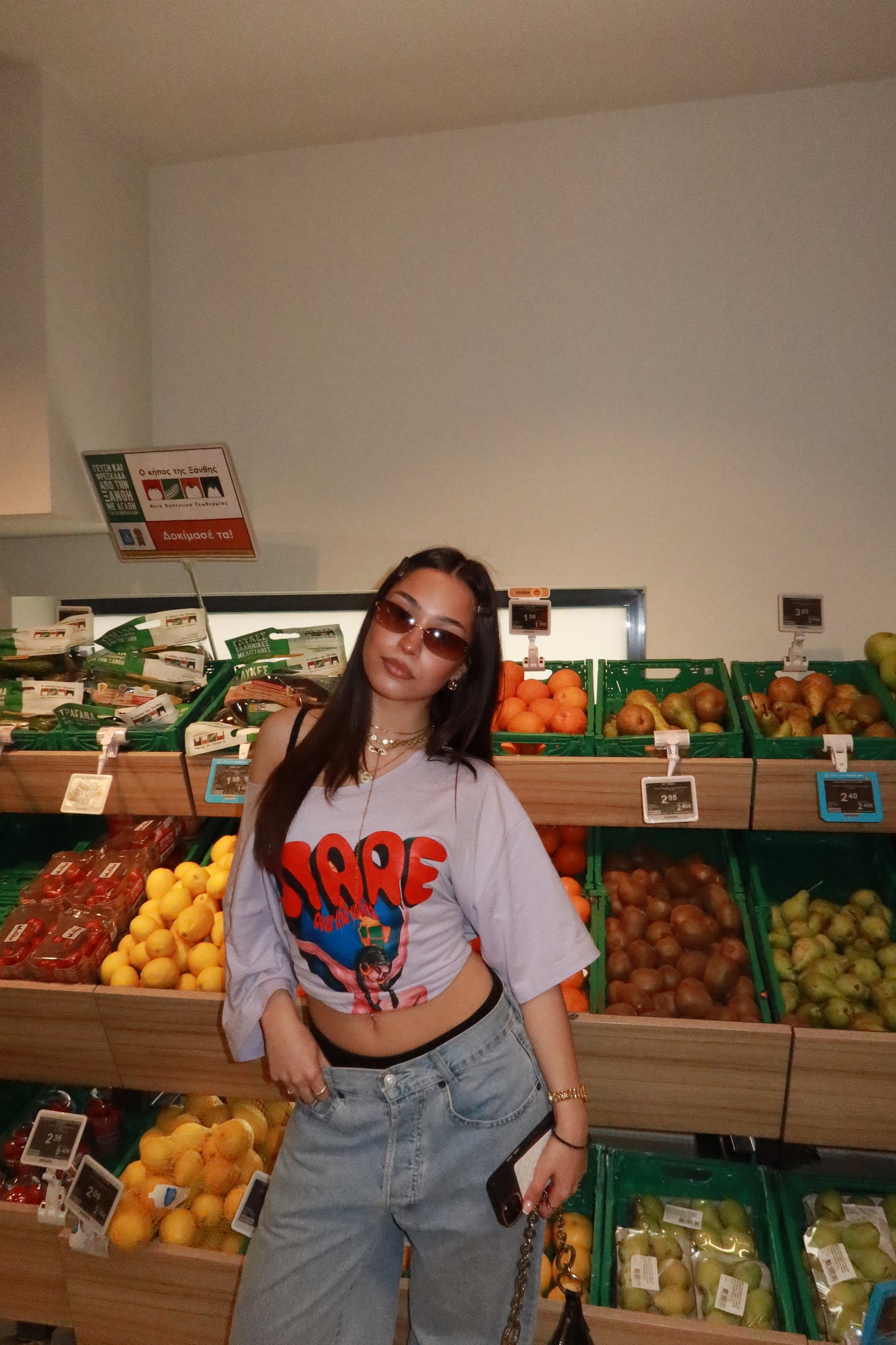 VIOLETTE WIDE NECK TEE LILAC