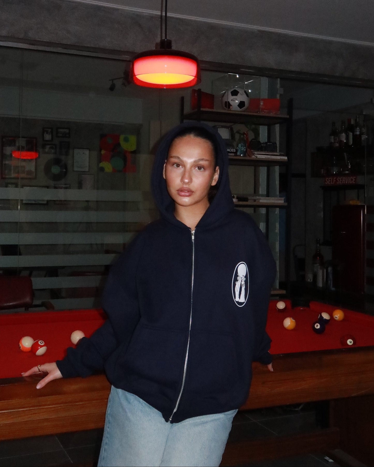 ULTIMATE CLASSIC ZIP HOODIE [NAVY BLUE]