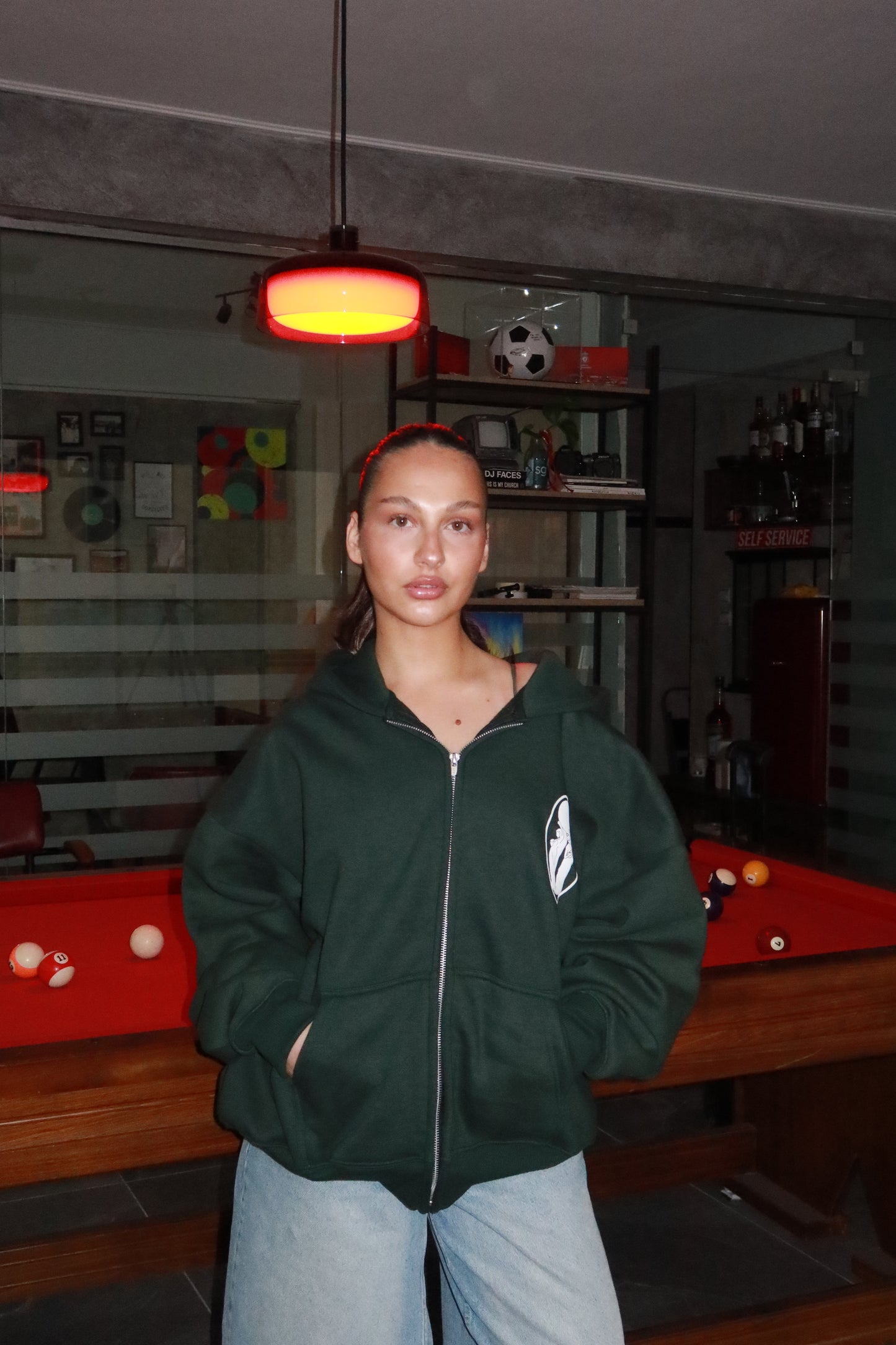ULTIMATE CLASSIC ZIP HOODIE [DARK GREEN]