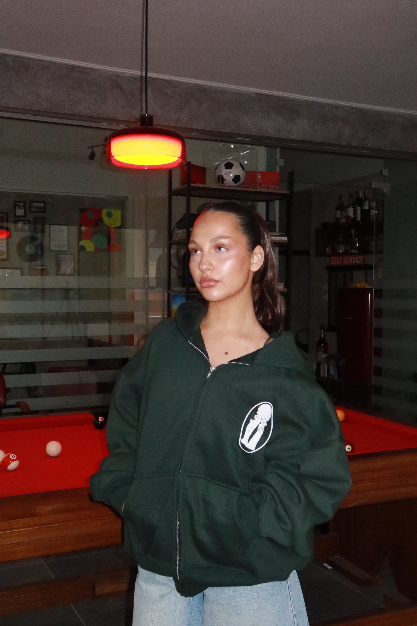 ULTIMATE CLASSIC ZIP HOODIE [DARK GREEN]