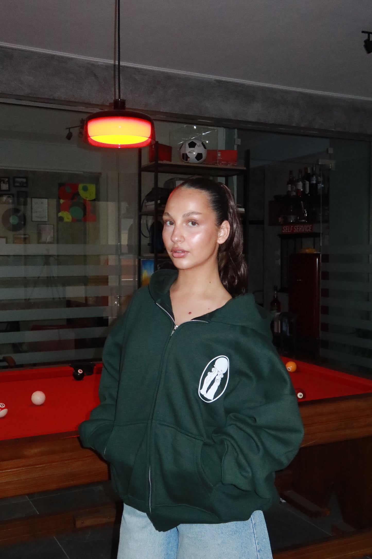 ULTIMATE CLASSIC ZIP HOODIE [DARK GREEN]