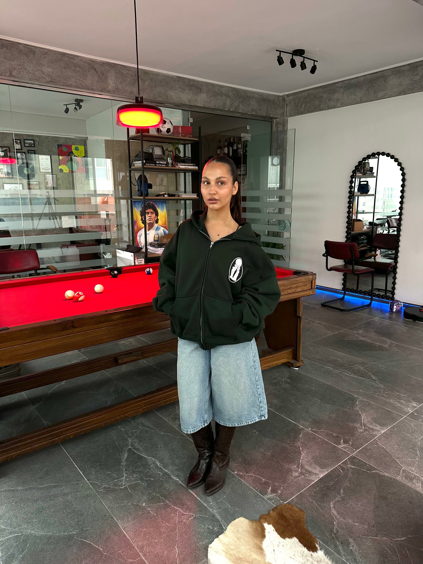 ULTIMATE CLASSIC ZIP HOODIE [DARK GREEN]