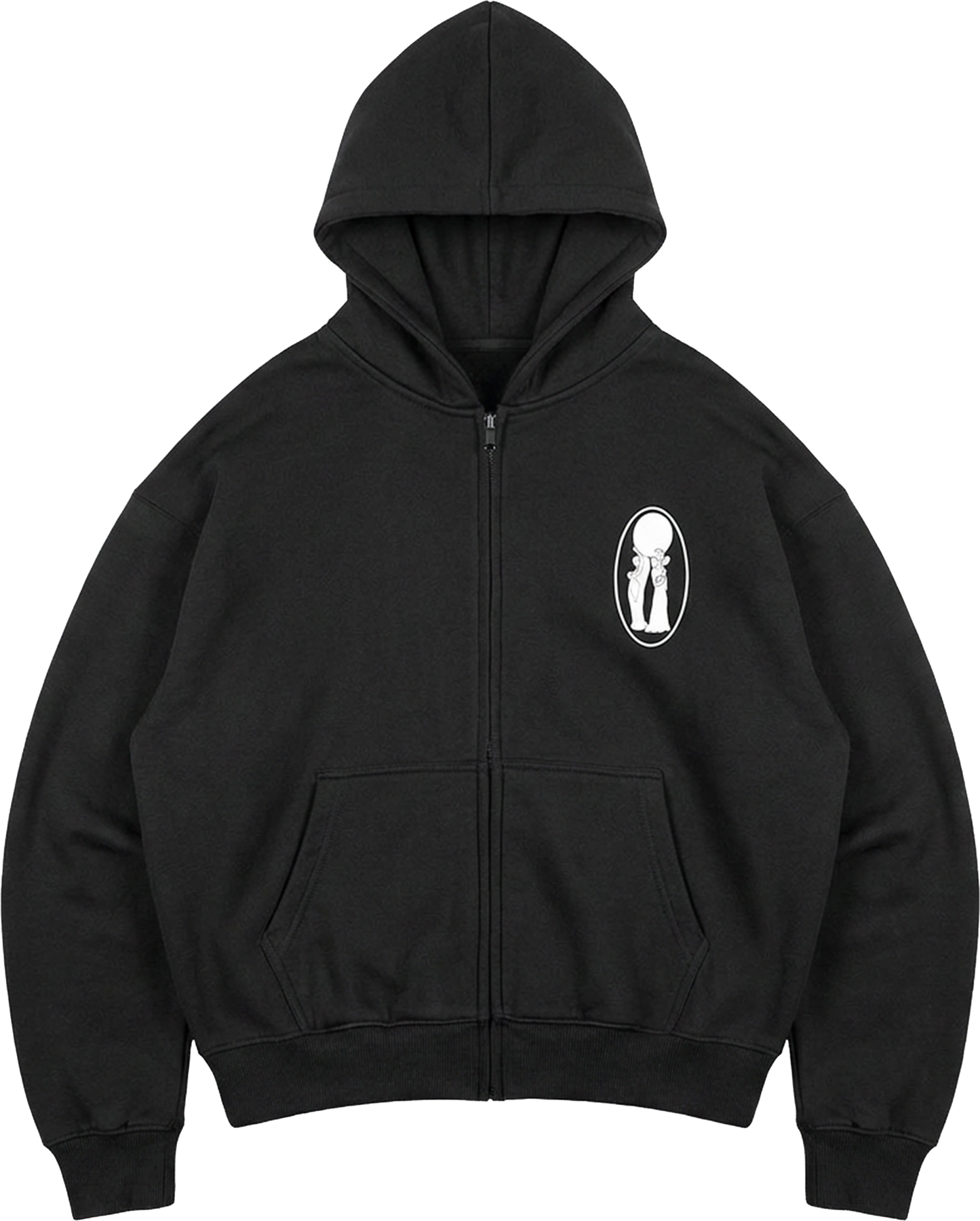 ULTIMATE CLASSIC ZIP HOODIE [BLACK]