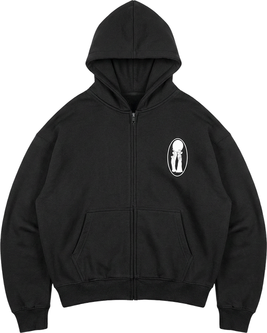 ULTIMATE CLASSIC ZIP HOODIE [BLACK]