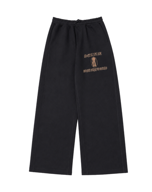 FLAME SWEATPANTS BLACK