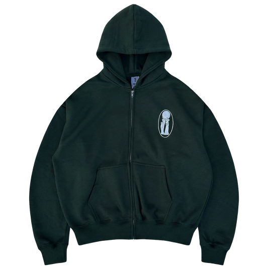 ULTIMATE CLASSIC ZIP HOODIE [DARK GREEN]